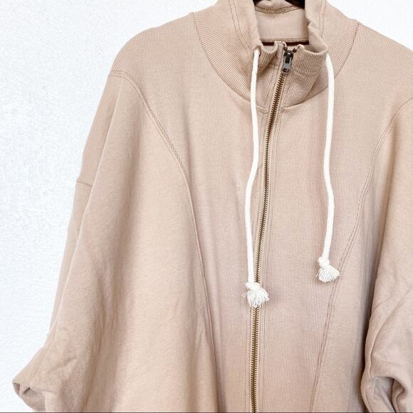 BDG Porter Zip Up Sweatshirt Tan Size Medium NWT - Picture 7 of 13